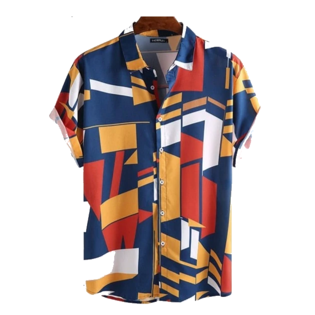 Camisa Estampada de Botão Pergola