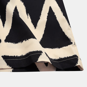 Camisa  Estampada de Botão Coringa