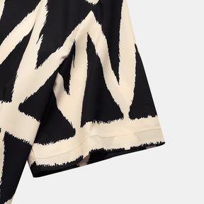 Camisa  Estampada de Botão Coringa